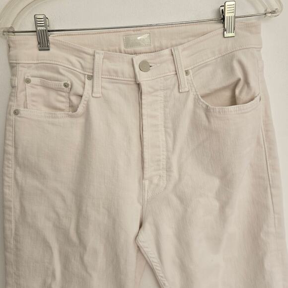 Mother The Tomcat Ankle Jeans Cream 30 - Picture 4 of 13